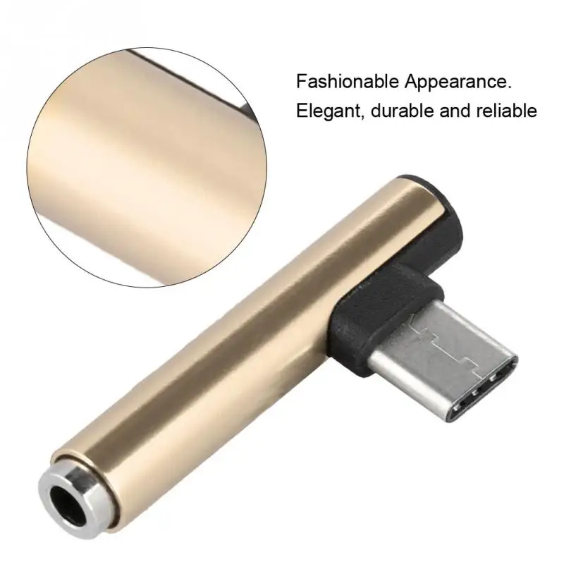 Адаптер для наушников мобильного телефона USB Type C на 3 5 мм аудио интерфейс