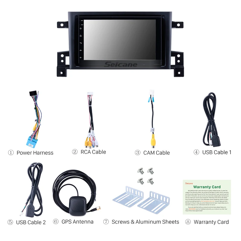 Seicane автомобильный 2DIN Android 8 1 gps 7 &quotголовное устройство + 16 ГБ для SUZUKI GRAND VITARA 2005 2006