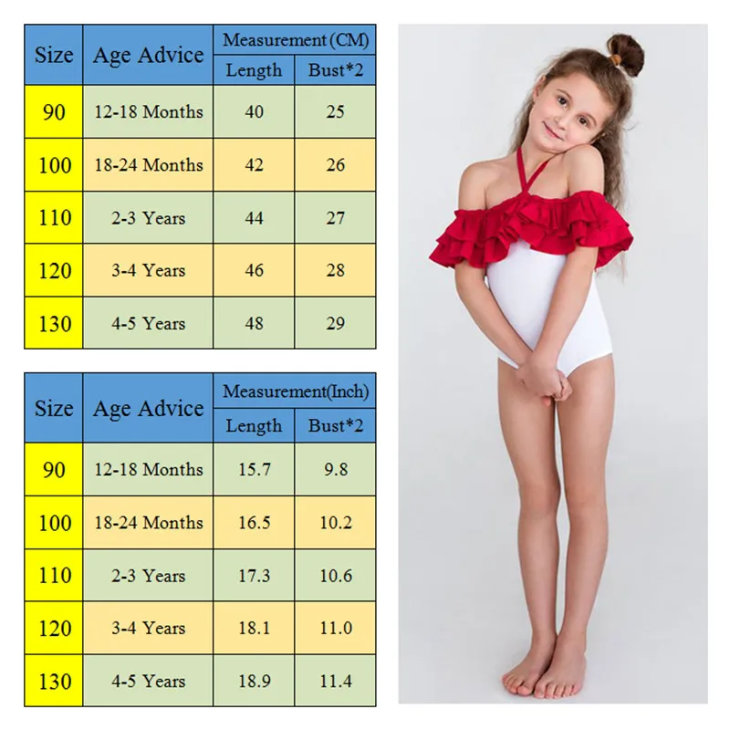 

Fashion Kid Baby Girls Swimwear Ruffles Off Shouler Child Swimsuit Summer Beachwear Bathing Suit