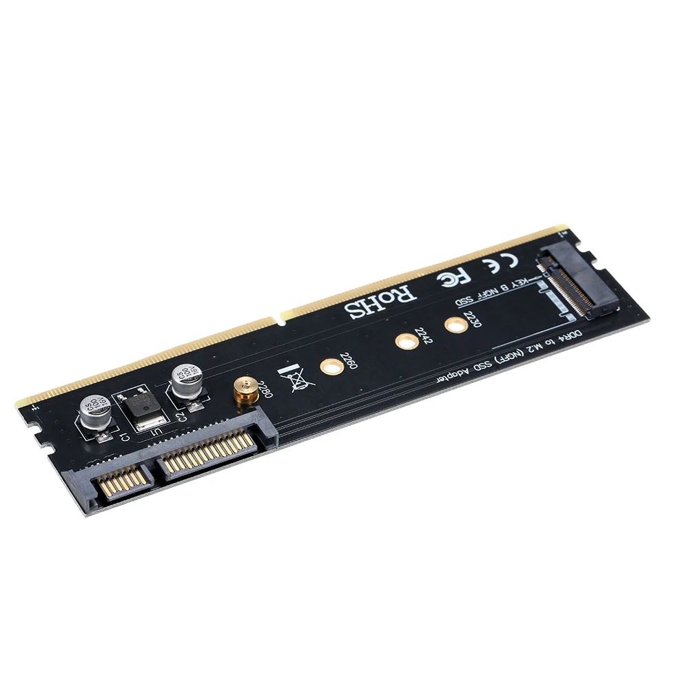 Карта адаптера жесткого диска SATA к M.2 (NGFF) B key SSD адаптер DDR4 слот памяти карта