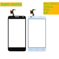 10pcs for alcatel one touch idol 2 mini s 6036 ot6036 6036a 6036y ot6036y touch screen touch panel sensor digitizer front glass