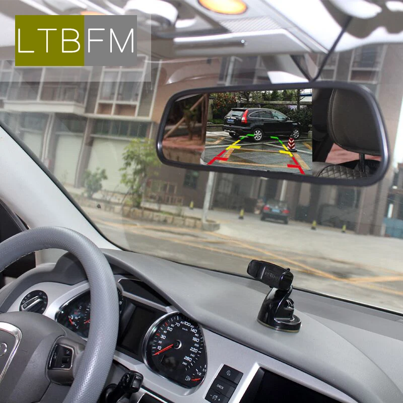 LTBFM Авто 4 3 ''HD зеркало заднего вида монитор видео авто парковочная помощь LED