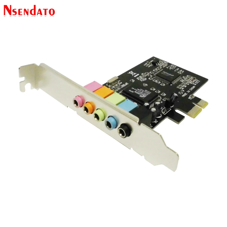 Цифровая звуковая карта PCI-E PCI Express 5 1 каналов 3D аудио 6 твердых конденсаторов
