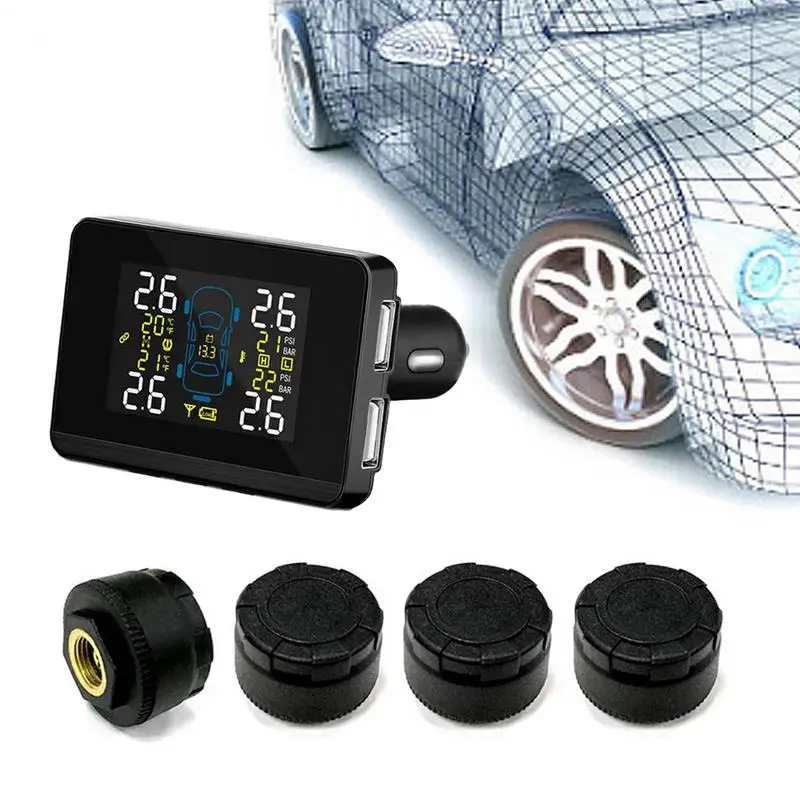 CAREUD DC8V DC16V Универсальный Автомобильный TPMS автомобиля беспроводной шин давление