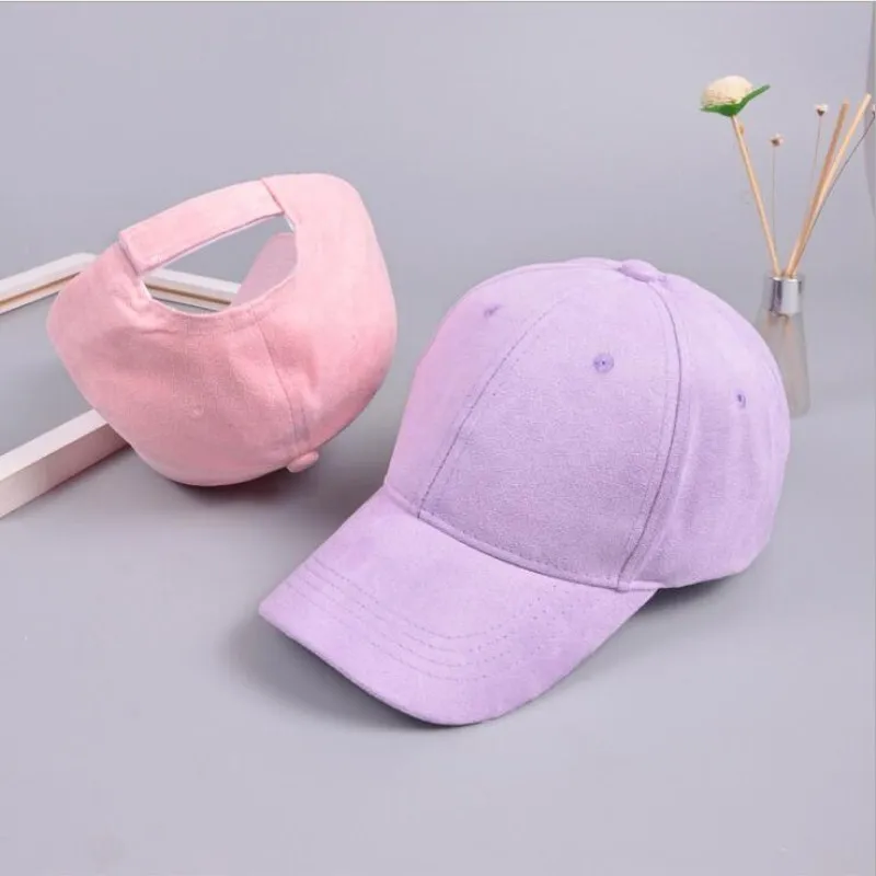

Men Women Plain Curved Sun Visor Baseball Cap Solid Color Fashion Adjustable Caps