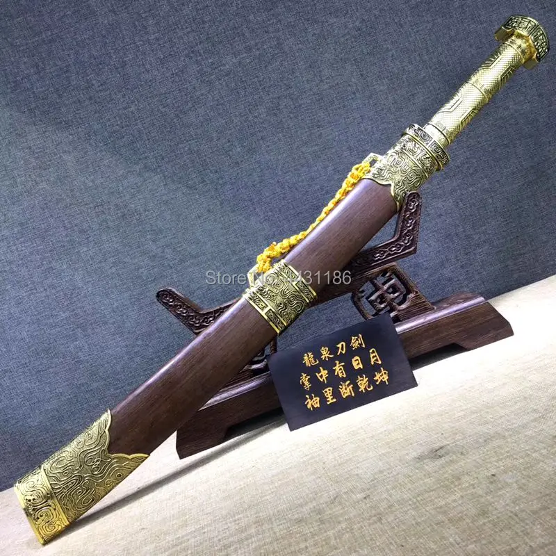 Металлическая ручка китайский кунг фу боевой короткий нож сильный T1095 лезвие из