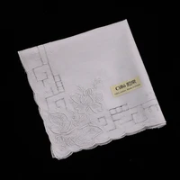 s007 12 pieces hand made embroidery swatow drawnwork white cotton swatow handkerchief