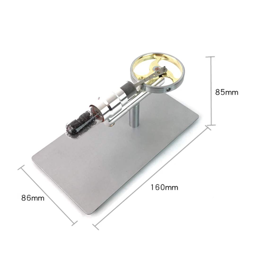 

DIY Single Cylinder Big Flywheel Stirling Micro thermoacoustic Engine Physics Experiment Model Building Kits Toys For Children