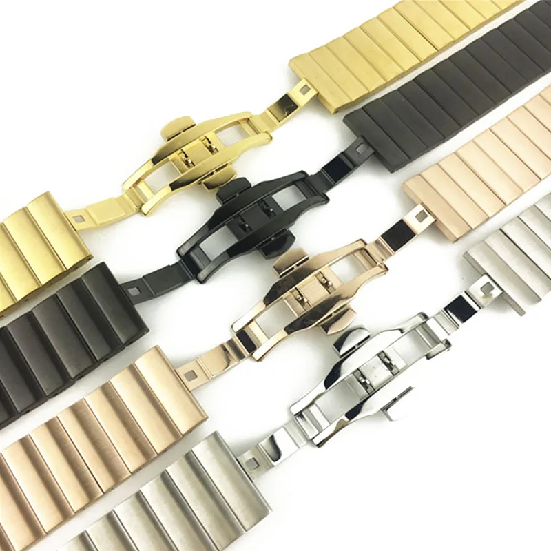Watch accessories steel strap 16mm18mm20mm22mm stainless steel strap sports waterproof metal belt female men watch band