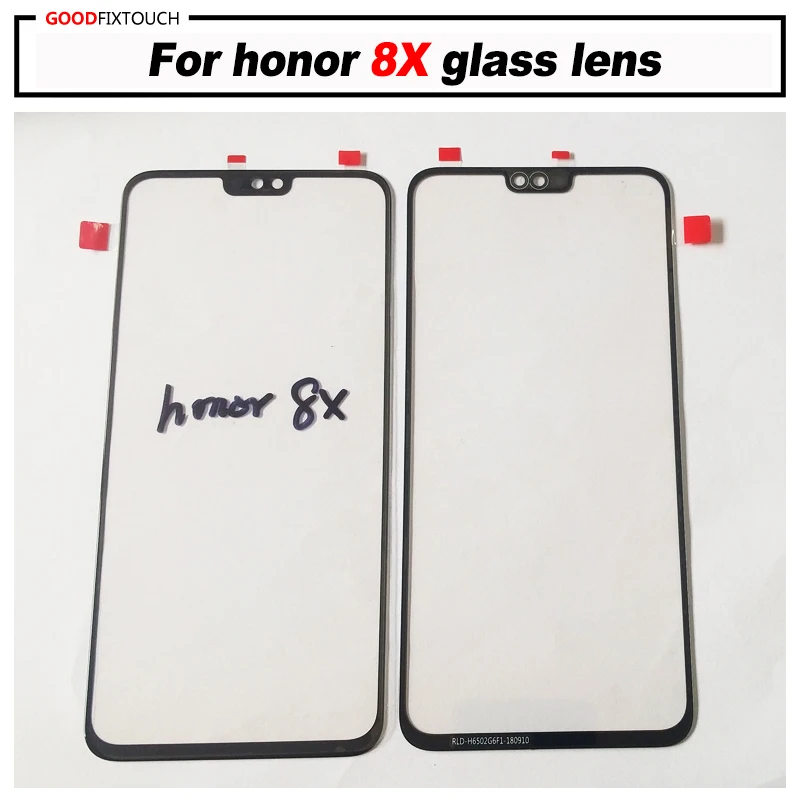Для Honor 8X Переднее стекло сенсорный экран верхняя линза ЖК внешняя панель Ремонт
