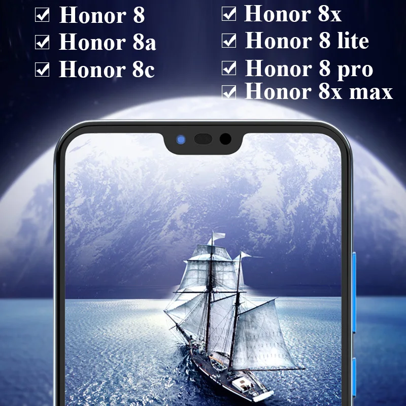 Защитное стекло для Huawei Honor 8x защита экрана 8c 8 Lite 8a 8X Max 9 10 P20 P30 защитная пленка из
