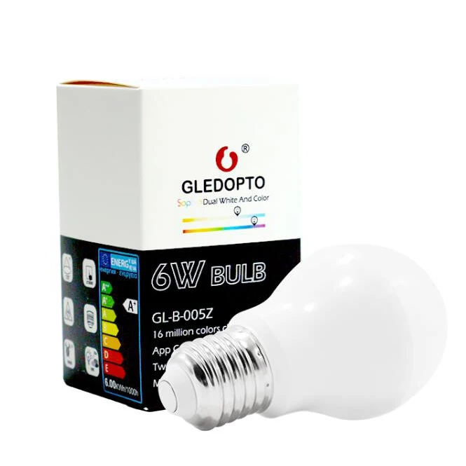 Лампочка Zigbee E27 6 Вт E26 лампа RGB CCT двойная белая умная с управлением через