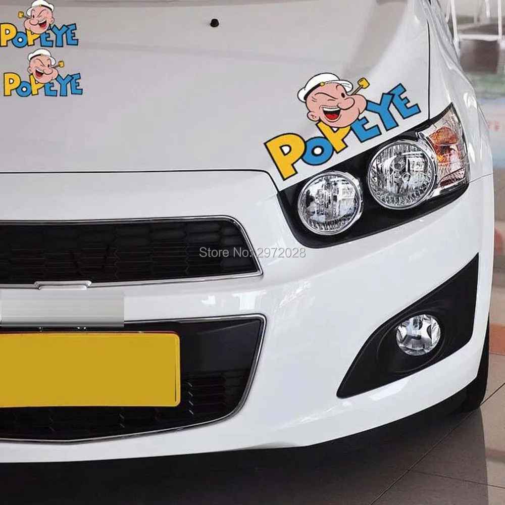 2 х Новый мультфильм стайлинга автомобилей Забавный Popeye Sailor украшение автомобиля