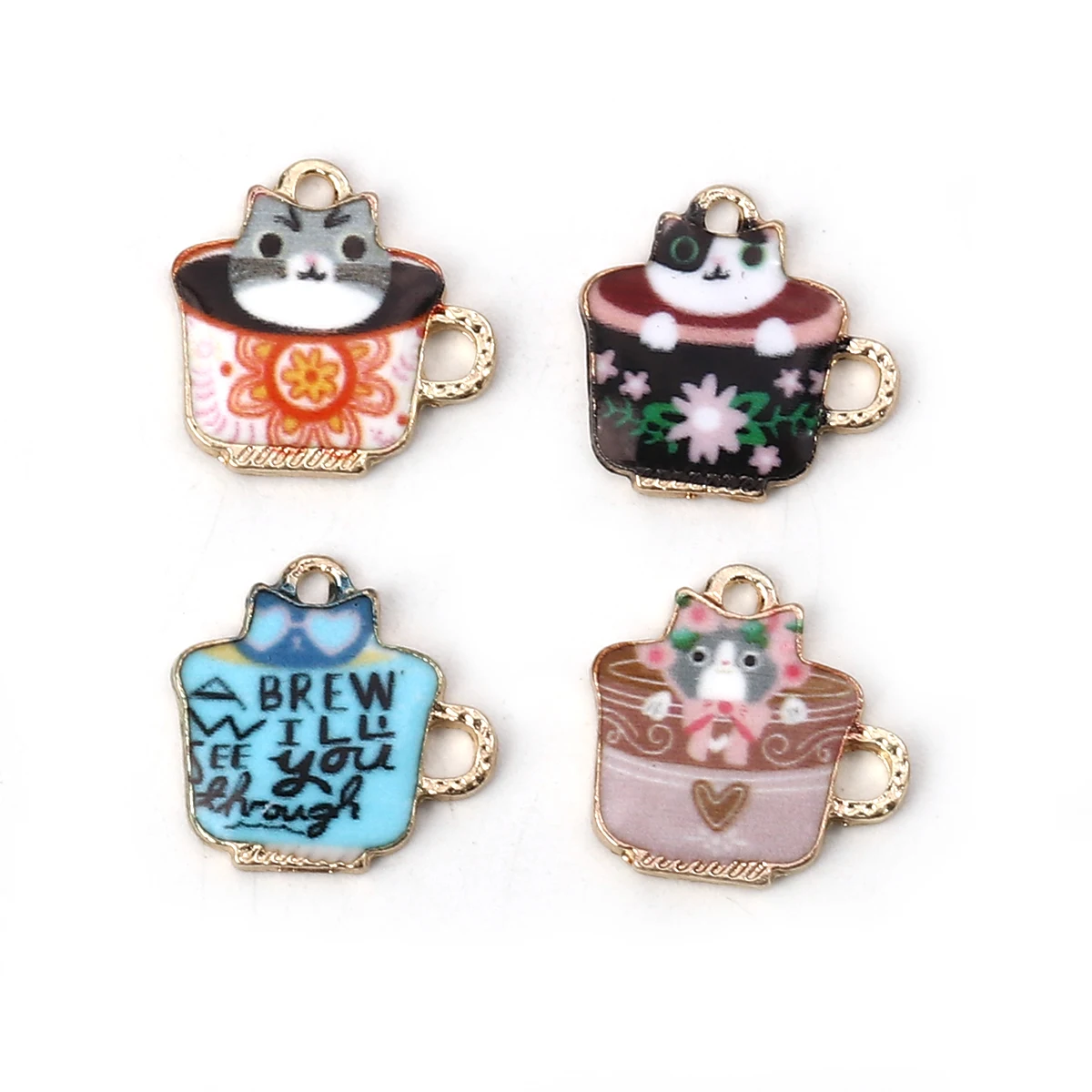 DoreenBeads модные Очаровательные Подвески из сплава цинка золотистые разноцветные