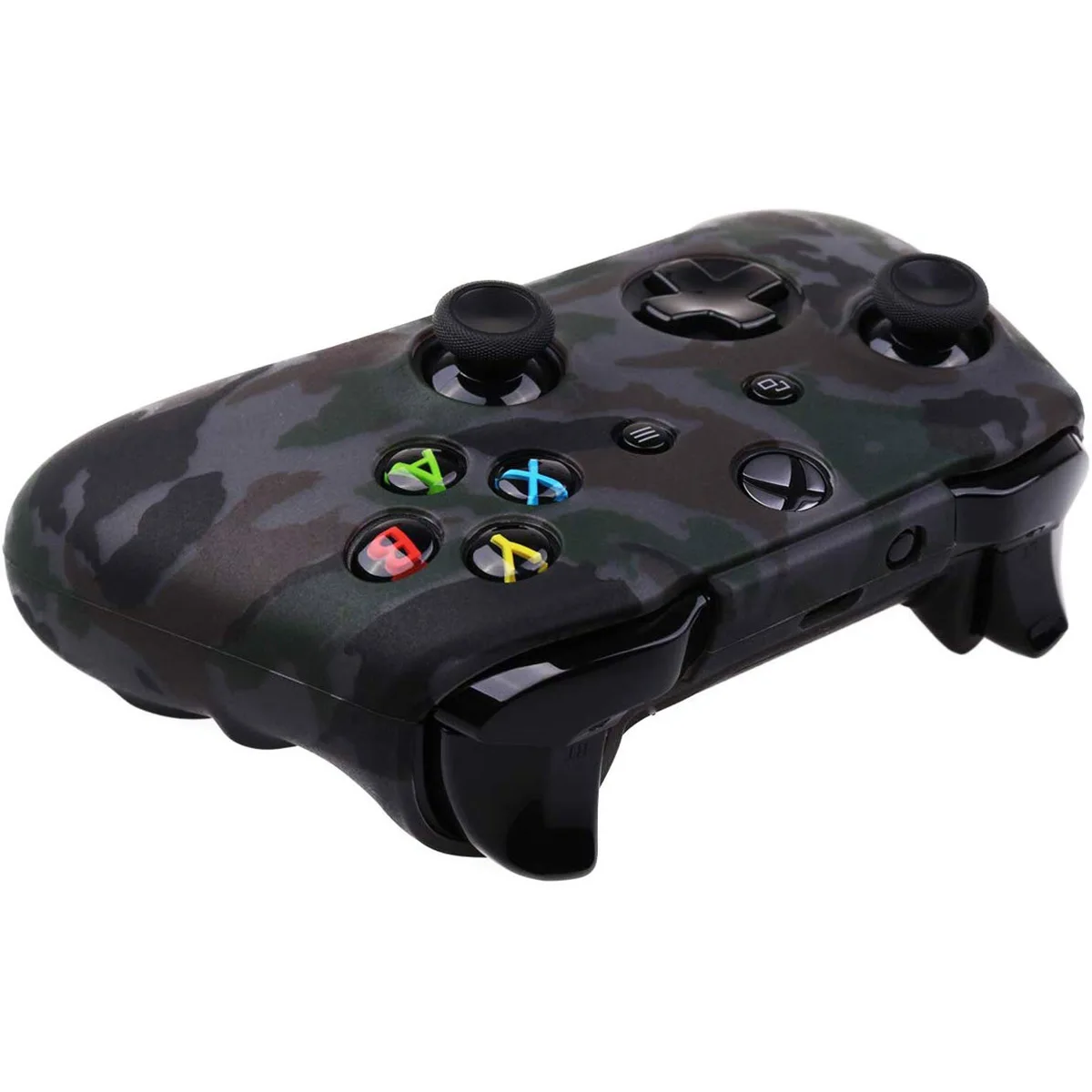 Камуфляжный Силиконовый обложка кожаный чехол для Microsoft Xbox One X и S контроллер 1