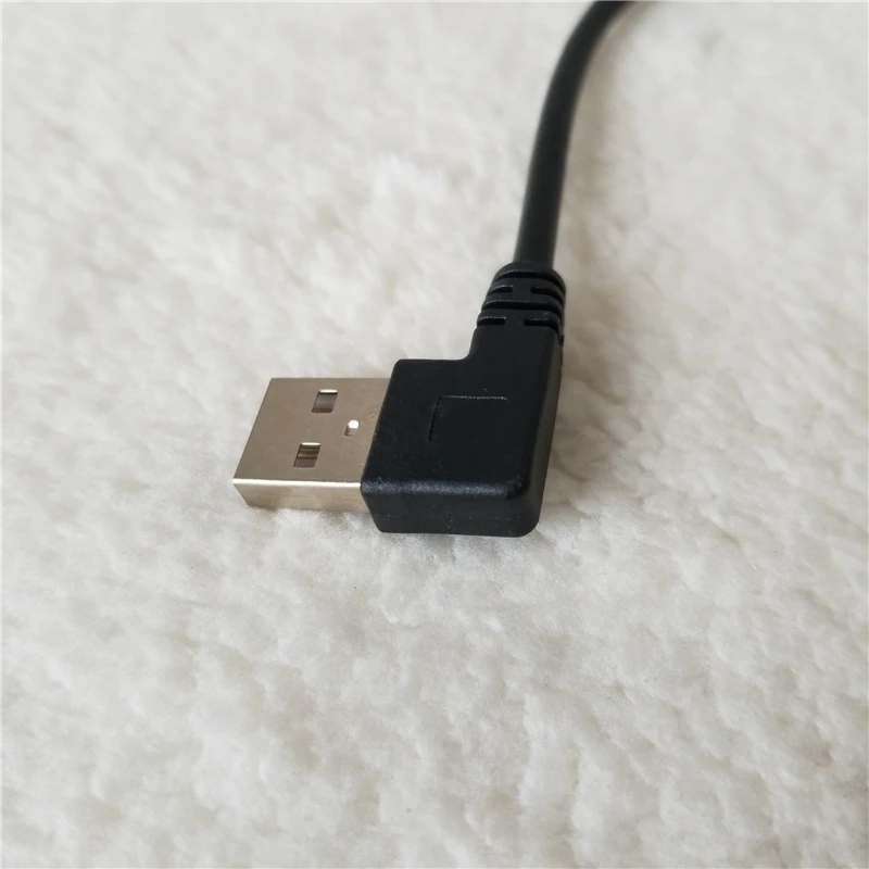 90 Degree Right Angle USB A Male to Adapter Cable Data Extension Power Cord for Hard Drive Notebook 25cm |