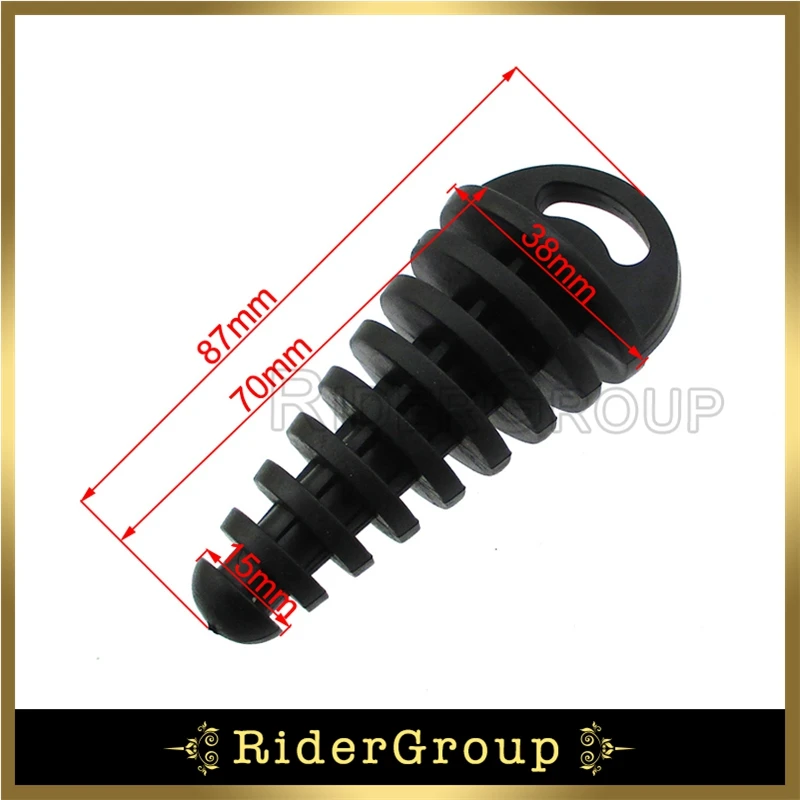 Прочный мягкий резиновый глушитель выхлопной трубы пробка для мойки 2-тактного