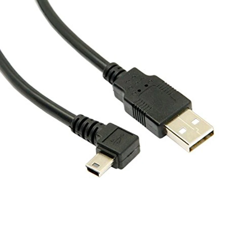 Мини USB B Тип 5pin мужской прямоугольный 90 градусов к 2 0 Мужской кабель для передачи