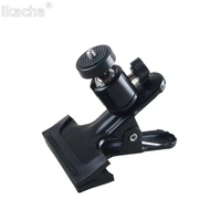 camera photography metal clip clamp holder mount with standard ball head 14 screw for camera flash holder bracket