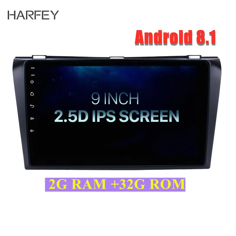 Harfey 9 &quotfor2004 2009 Mazda 3 Android 8 1 GPS навигация автомобильное радио Bluetooth Поддержка USB SD 3G