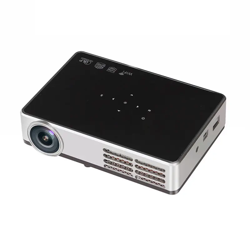 Портативный Android ручка Dlp600W Wifi домашний кинотеатр Hd мини смарт проектор с