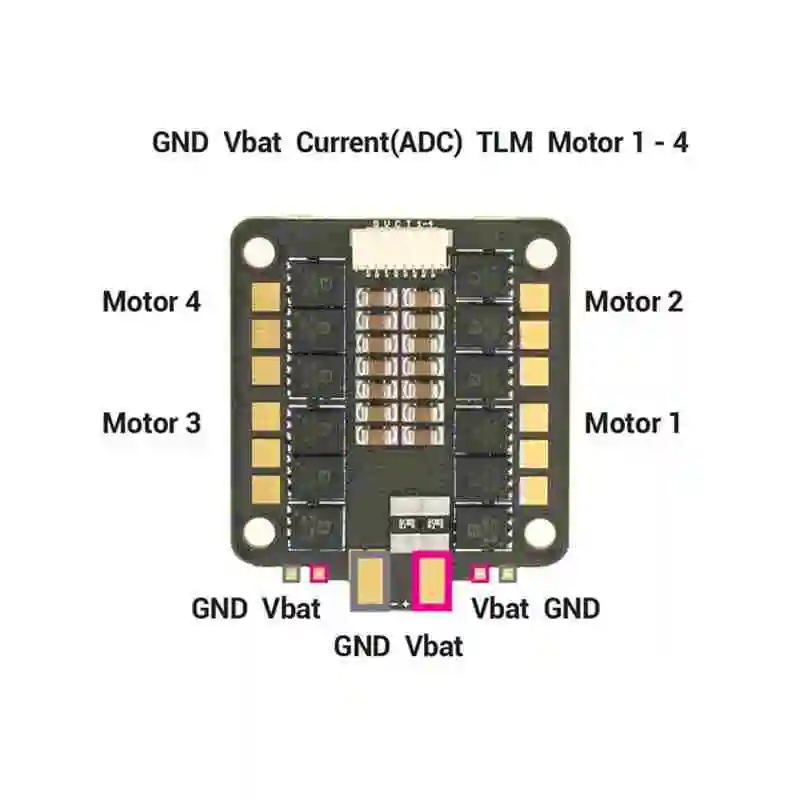 Оригинальный бесщеточный ESC 32 4 в 1 blheli _ 3 6S 4x45A w/ F3 MCU ADC Датчик тока для