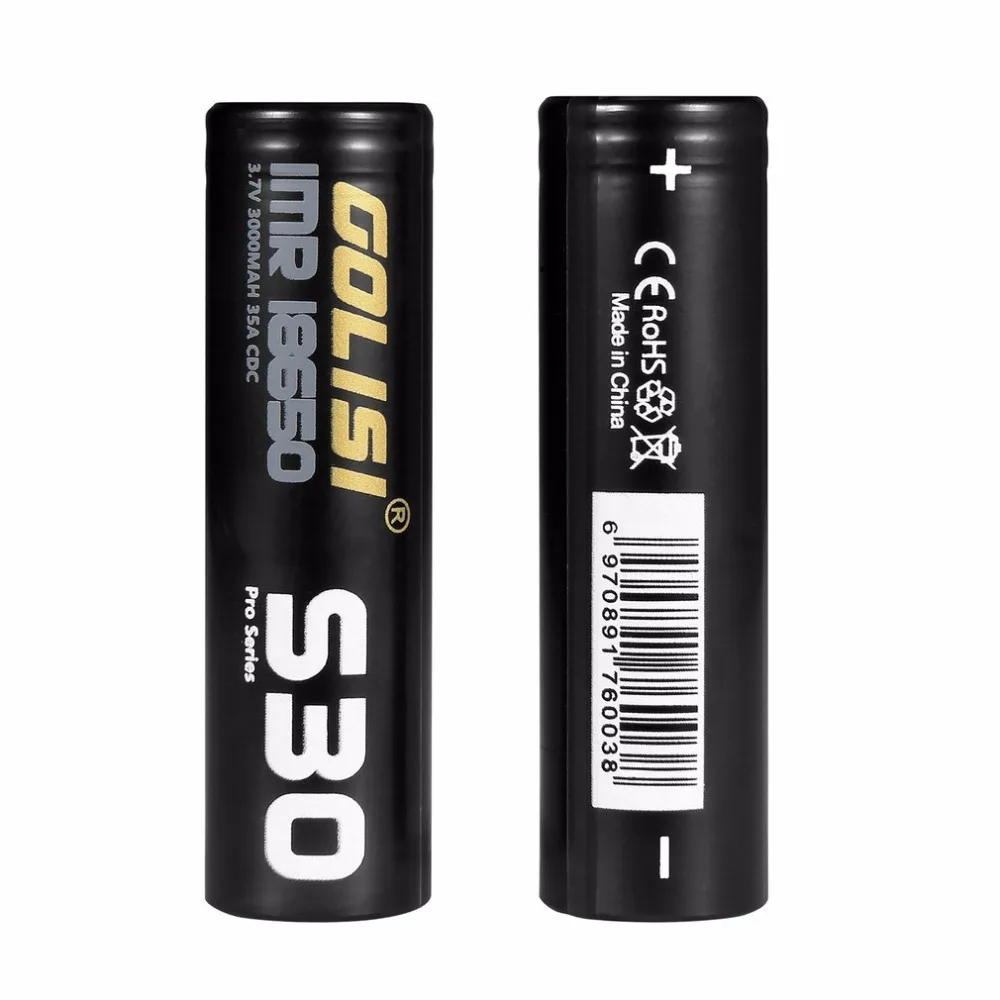 Golisi S30 Imr 18650 3000 мАч 3 7 В Cdr 25A Max 35A Высокая дренажная электронная сигарета