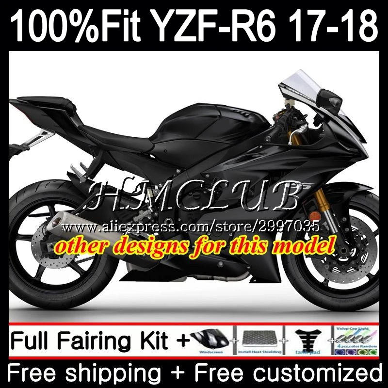 Корпус инжектора для YAMAHA YZF600 YZF R6 2017 2018 3HC. 5 600 R 6 17 YZFR6 18 обтекатель комплект белый