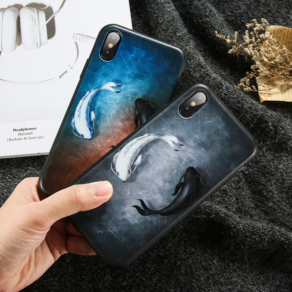 Чехол kisscase для Huawei P20 P10 Mate 20 10 Lite Pro милый чехол с изображением звезд Луны кота рыбы