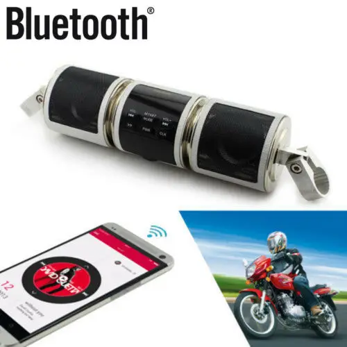 Мотоцикл Bluetooth аудио Звуковая система MP3 FM Радио стерео водонепроницаемые