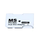 Новый двойной 2 слота Micro для SD SDHC TF для карт памяти MS Card Pro Duo Reader Adapter