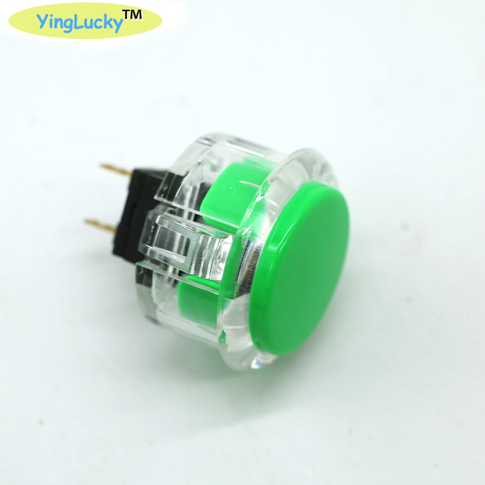 Yinglucky 10 шт. SANWA OBSF 30 прозрачная аркадная кнопка мм для замены кнопок JAMMA sanwa