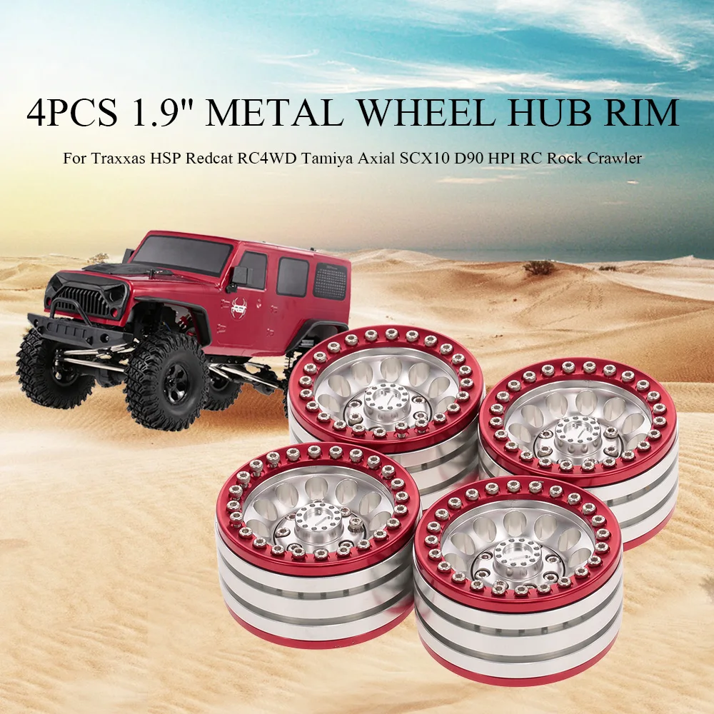 4 шт. 1 9 дюйма металлическая Ступица колеса для Traxxas HSP Redcat RC4WD Tamiya Axial SCX10 D90 HPI RC Rock