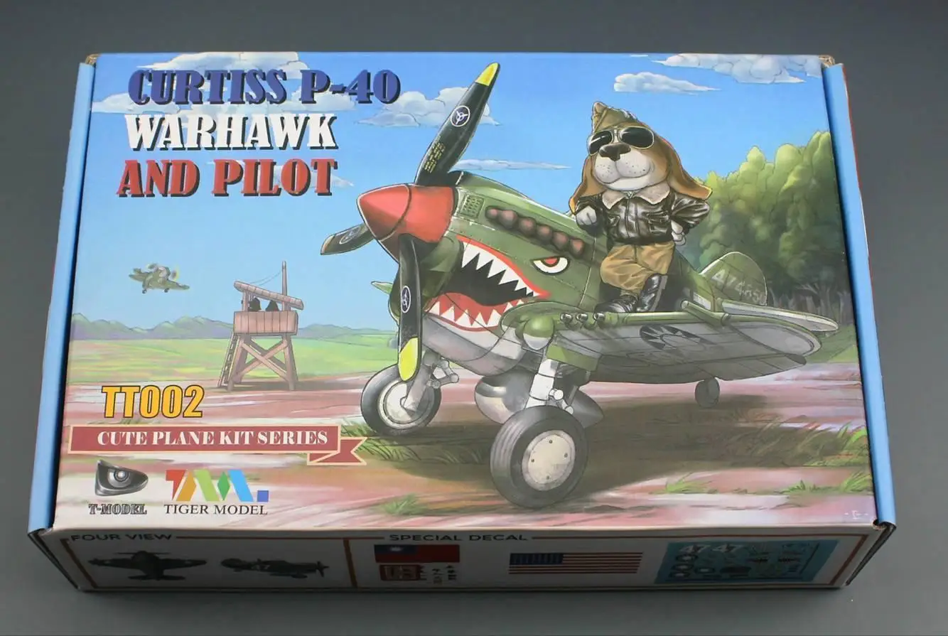 Tiger Curtiss P-40 Model TT002 Fighter (Q Edition) Warhawk and Pilot Egg-Plane | Игрушки и хобби