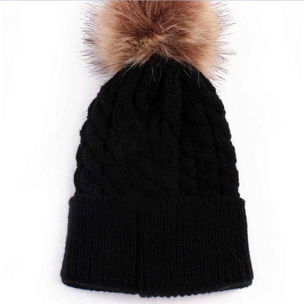Newborn Winter Kids Baby Warm Hat Knitted Wool Girl Boy Hemming Crochet Ski | Детская одежда и обувь