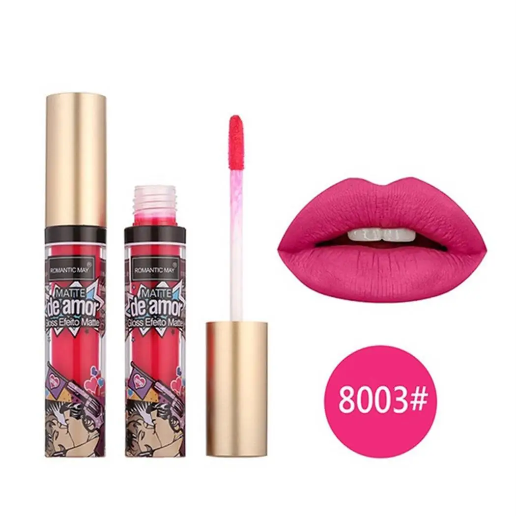 12 Colors Women Non Stick Cup Long Lasting Moisturizing Casual Party Club Street etc Lip 10ml Gloss | Красота и здоровье