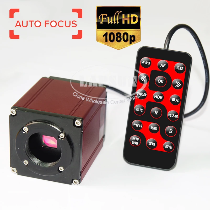 Autofocus Auto Focus Focal 1080P 60FPS SONY Sensor HDMI Video Industry Microscope Camera C-Mount Remote Control For PCB SMD SMT |