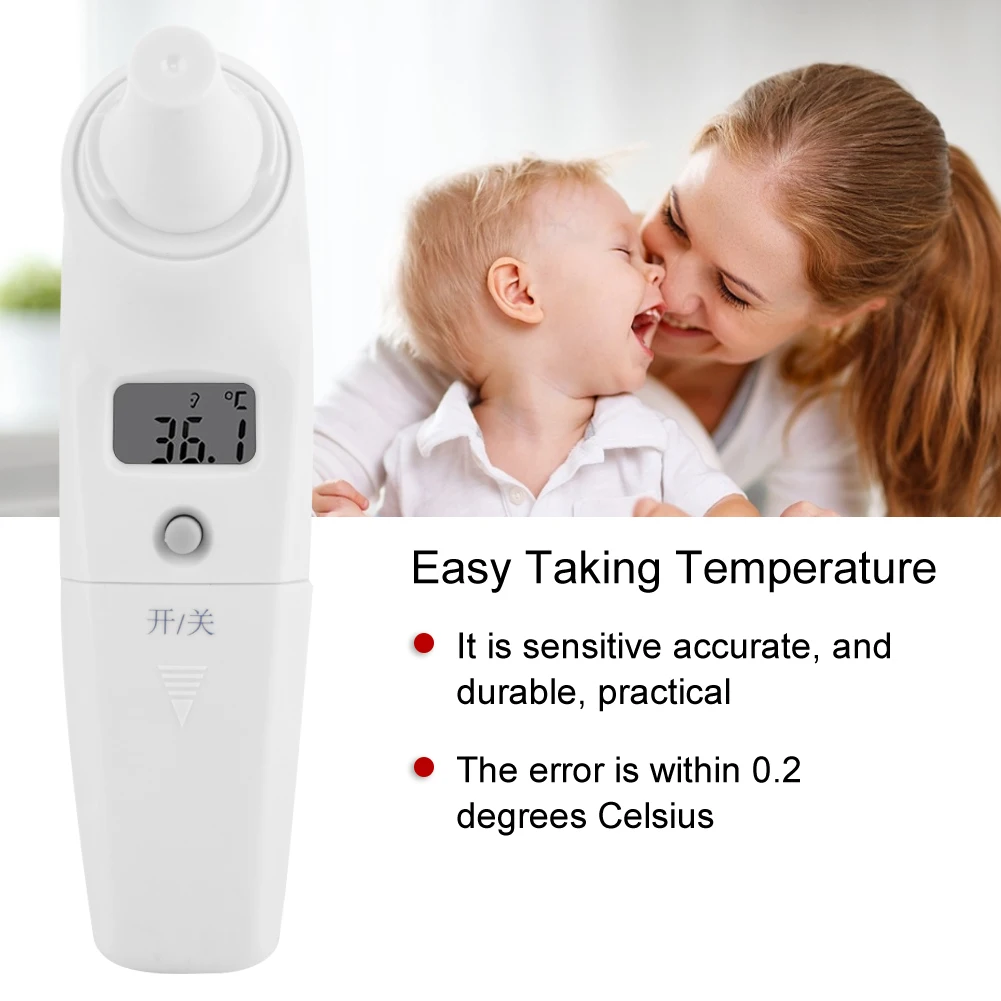 Портативный детский инфракрасный термометр с ЖК-дисплеем и цифровым монитором