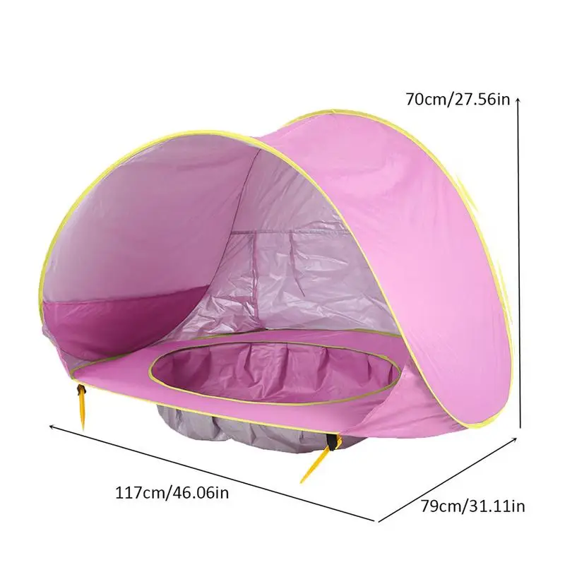 

Out Toy Seaside Baby Beach Tent Pops Up Portable Shade Pool UV Protection Sun Shelter Kids Outdoor Camping Sunshade Beach Toy