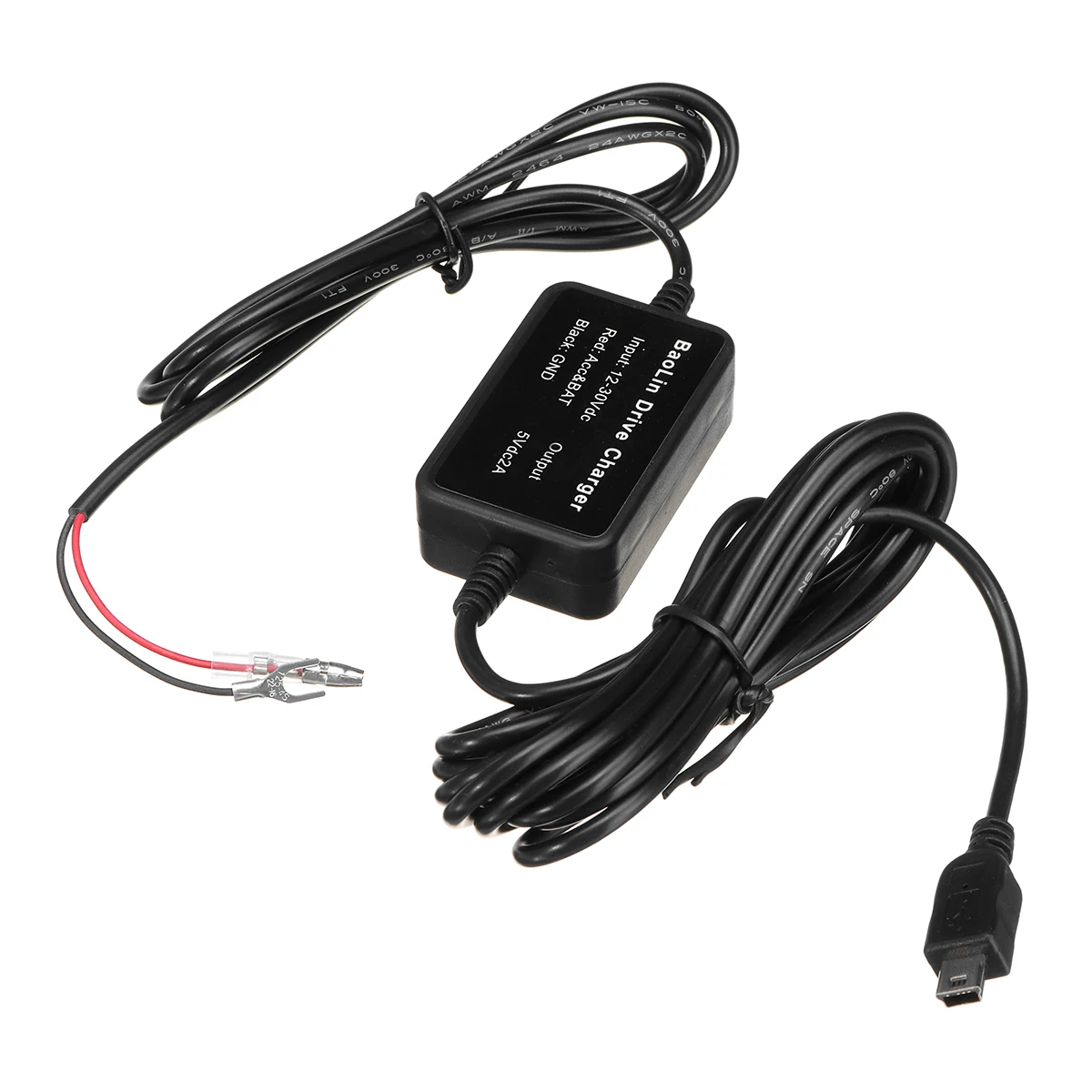 Audew 2.1amp 12-30V 5V 2A жесткий провод Автомобильный видеорегистратор Камера комплект для Nextbase Dash Cam 112 212 312 412GW 512GW 612GW