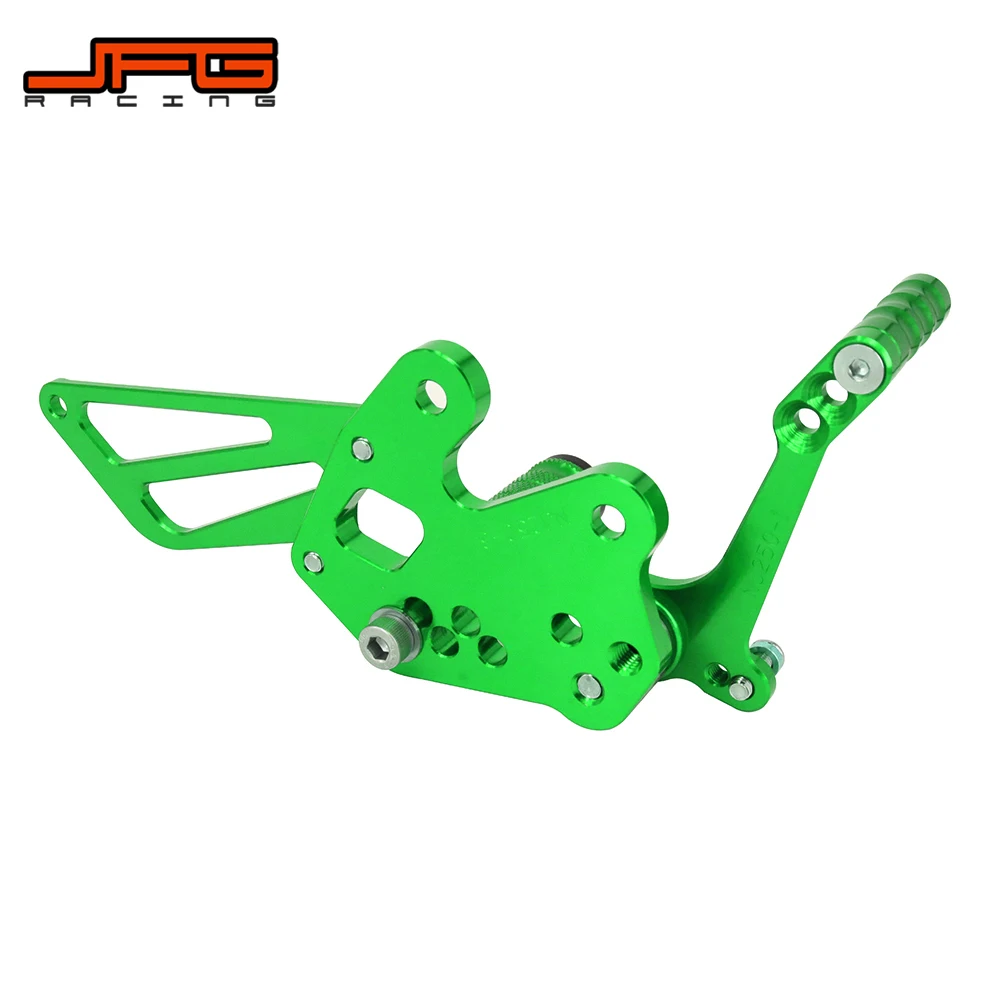 Алюминиевые CNC Регулируемые подножки для мотоцикла педали задний Набор KAWASAKI