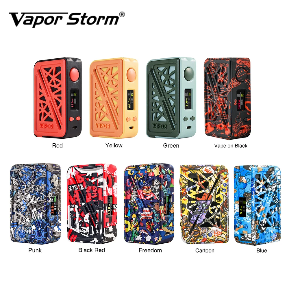 Оригинальный Vapor Storm Subverter 200 Вт TC MOD с 0 96 дюймовым TFT цветным экраном АБС-пластик VS