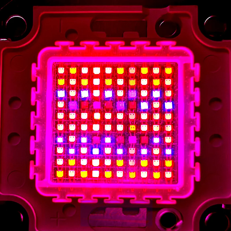 Светодиодная лампа для выращивания растений COB full spectrum 100 Вт 7-полосная высокой