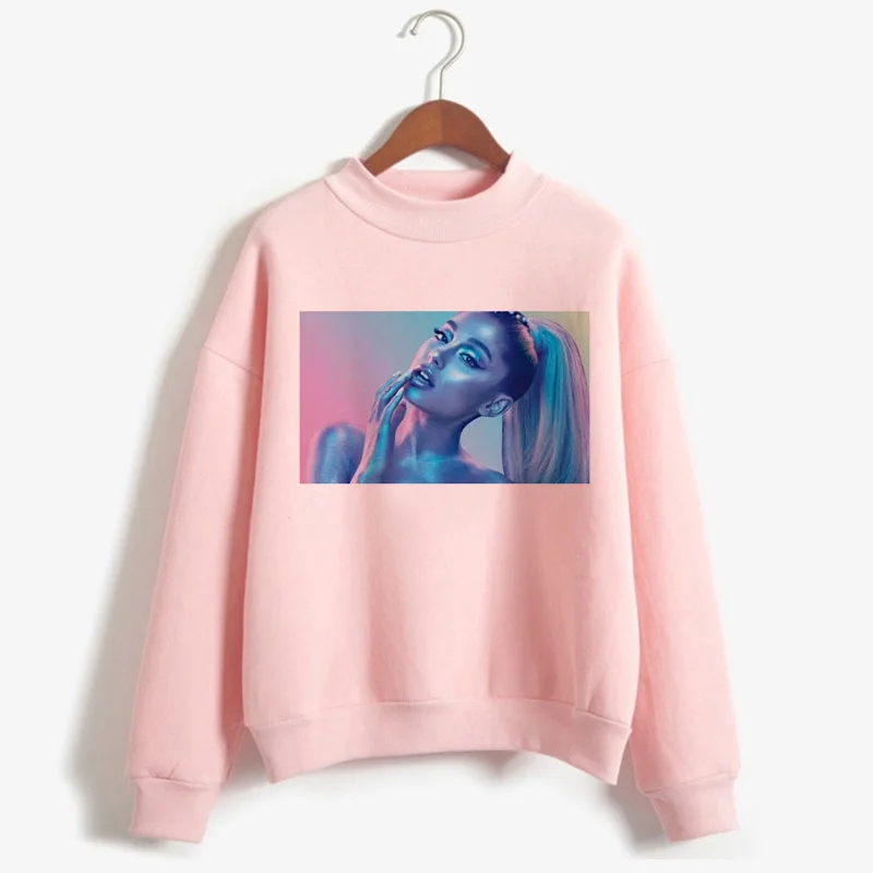 Женская толстовка с капюшоном Ariana Grande принтом из мультфильма Харадзюку Бог это