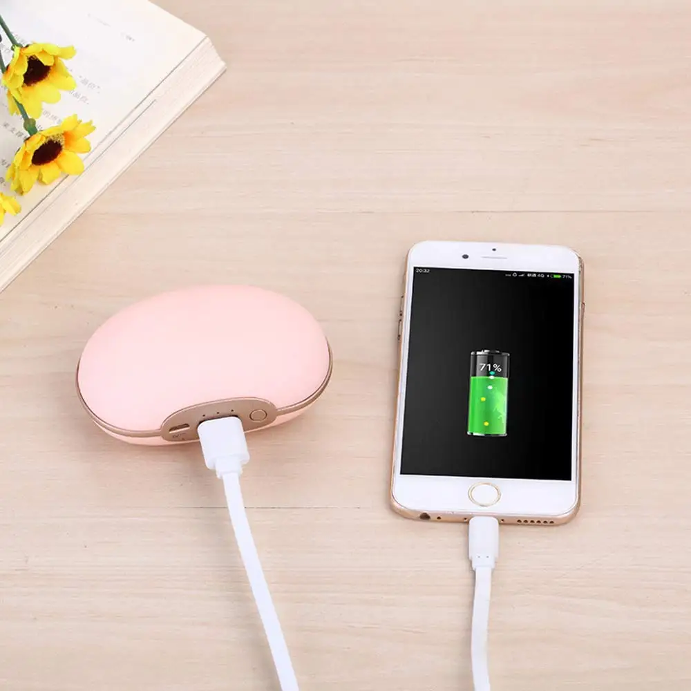 Перезаряжаемый подогреватель рук 4000Ma Mini USB портативный power Bank для смартфона