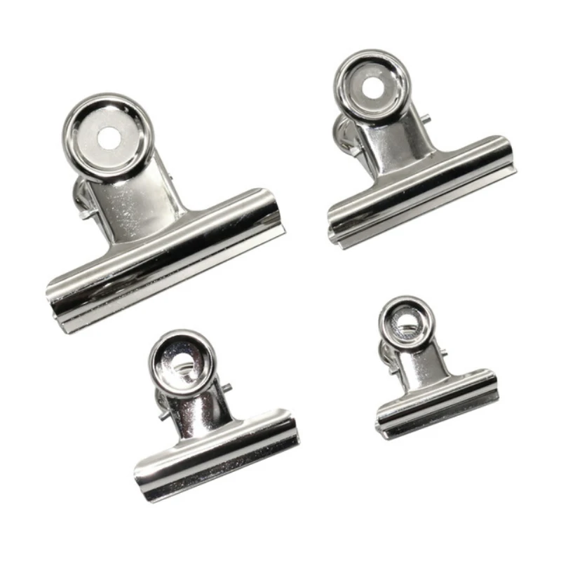 

Binder clip office paper stainless steel white metal clips sizes office & school supplies stationery 22/31/38/50/63/75mm