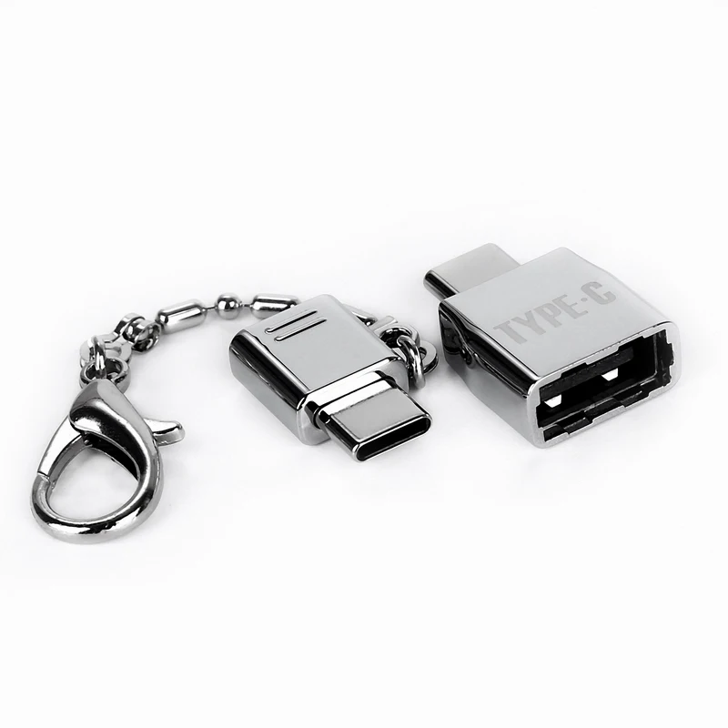 Key chain Type-C OTG Adapter Kits Micro-USB To Type C & USB Converter Data Sync Charging For Samsung S9 | Электроника
