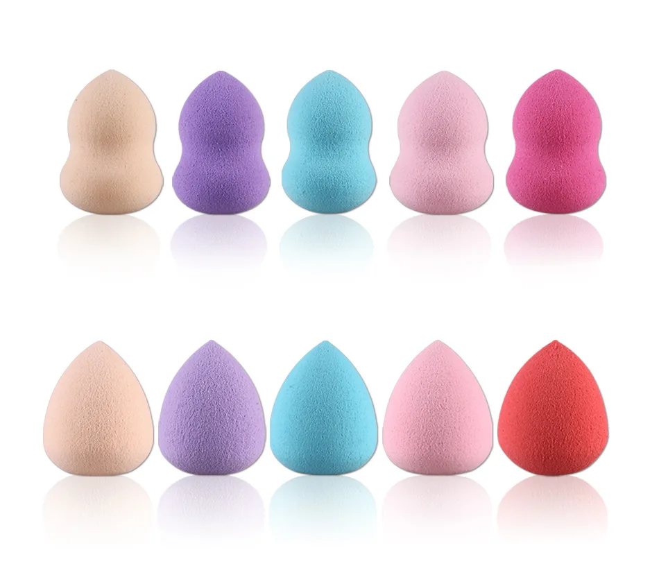 MAANGE 10Pc Soft Water Drop Shape Makeup Cosmetic Puff Foundation Sponge Powder Smooth Beauty Face Clean Tool Accessory |