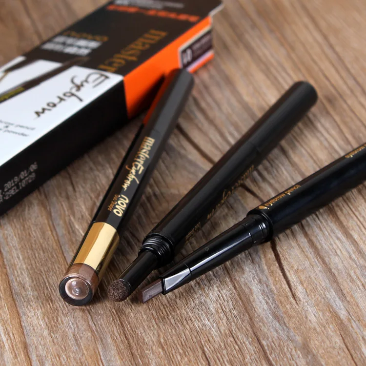 4 цвета автоматическое двустороннее карандаш для бровей водонепроницаемый не