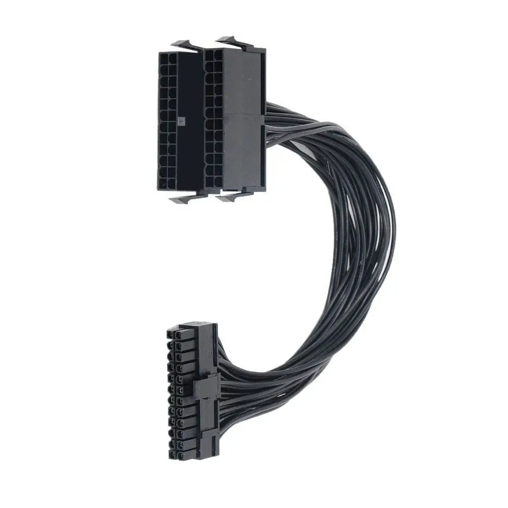 Горячая TTKK блок питания сплиттер двойной кабель адаптер 24 Pin 20 + 4 ATX материнской